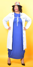 Load image into Gallery viewer, TNT LIGHT DENIM DUSTER COAT