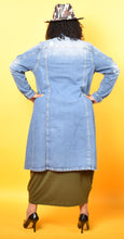 Load image into Gallery viewer, TNT DARK DENIM DUSTER COAT
