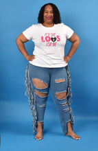 Load image into Gallery viewer, TNT LIGHT BLUE TASSLE JEANS