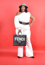 Load image into Gallery viewer, TNT WHITE ONE SHOULDER OUT JUMPER