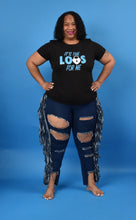 Load image into Gallery viewer, TNT DARK BLUE TASSLE JEANS