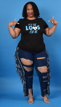 Load image into Gallery viewer, TNT BLUE IT'S THE LOCS FOR ME TEE