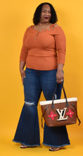 Load image into Gallery viewer, TNT DARK BLUE RIPPED WIDE LEG JEANS