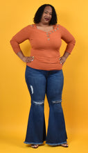 Load image into Gallery viewer, TNT DARK BLUE RIPPED WIDE LEG JEANS
