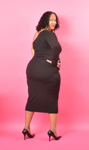 Load image into Gallery viewer, TNT BLACK GOLD ZIP UP DRESS