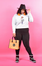 Load image into Gallery viewer, TNT FASHION GRAY CROP TOP HOODIE