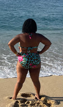 Load image into Gallery viewer, TNT TEAL PRINT 2 PIECE SWIMWEAR