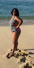 Load image into Gallery viewer, TNT TEAL PRINT 2 PIECE SWIMWEAR
