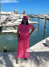 Load image into Gallery viewer, PINK SWIM COVER UP