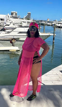 Load image into Gallery viewer, PINK SWIM COVER UP