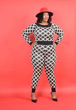 Load image into Gallery viewer, TNT BLACK &amp; WHITE PANTS SET